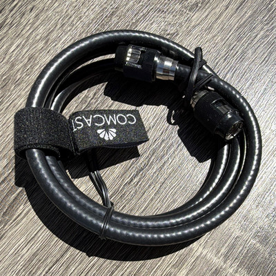 COMCAST Coaxial Cable F-Type Male to Male 6 ft Black 0714FT