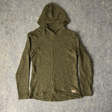 Appalachian Gear Company Hoodie Womens Small 100% Peruvian Alpaca USA Made Green