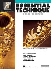 Essential Elements for Band Eb Alto Saxophone Book 3 Music Lessons Online Media