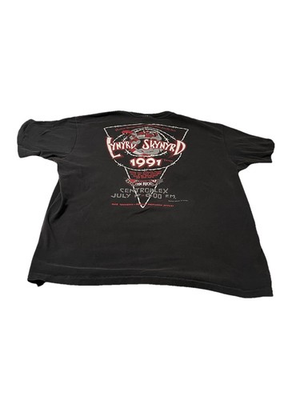 #ad LYNYRD SKYNYRD WE#x27;RE BACK 1991 TOUR CONCERT BLACK T Shirt 1981 Baton Rouge $68.00