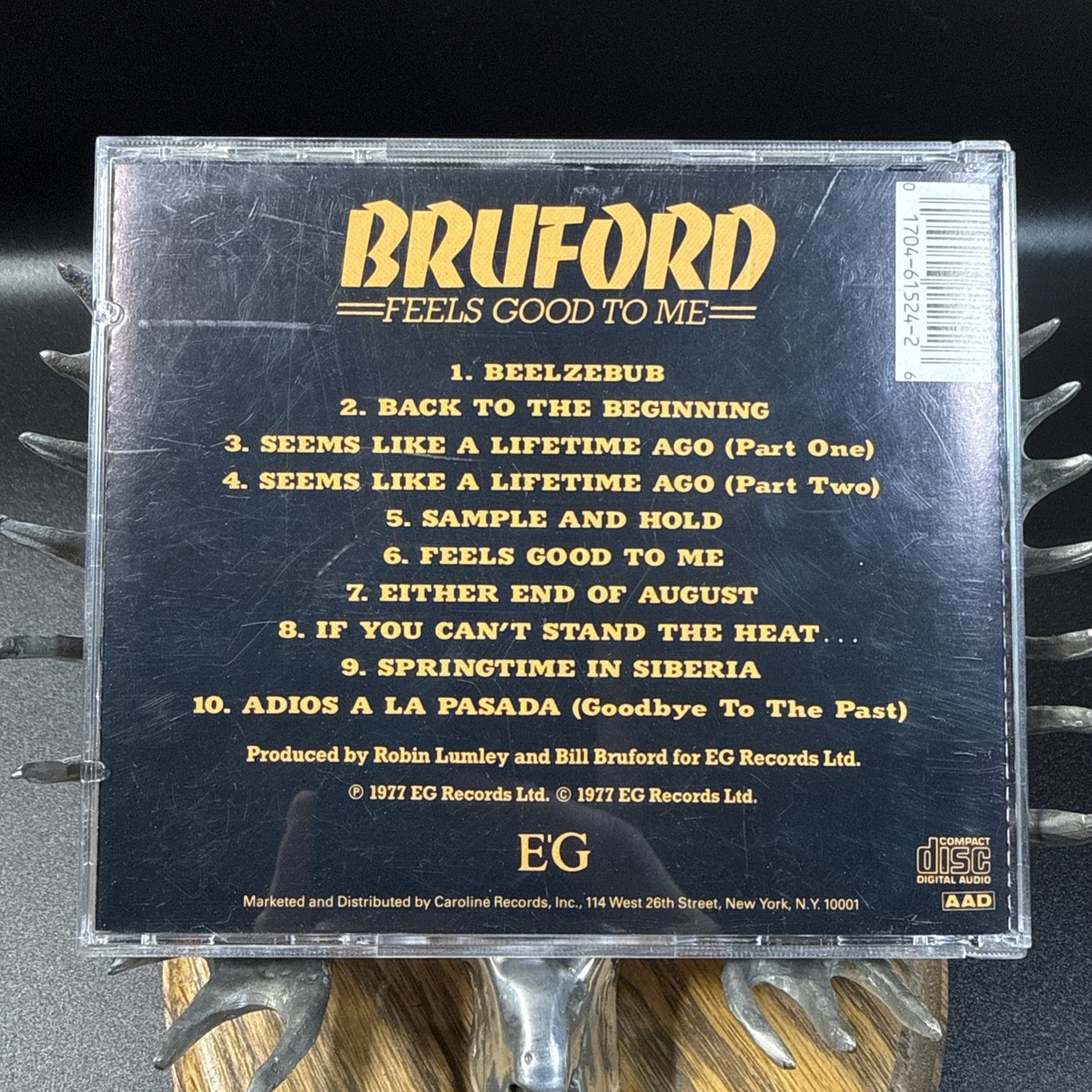 Bill Bruford Feels Good To Me (CD, Aug-1990, Editions E.G. Records 