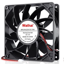 140mm X 38mm 12v Dual Ball High Airflow 3000rpm Dc Brushlss Cooling Computer Cas