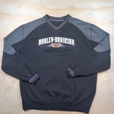 Harley Davidson Pullover Sweatshirt Mens L/XL Rock Hill SC, Embroidered READ