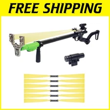 Dual-Purpose Adjustable Slingshot Rifle with Laser Sight for Hunting Enthusiasts