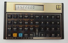 HP 12C Financial Calculator Gold w/ Battery