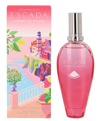 Escada sorbetto rosso 100ml Eau de Toilette NEU!