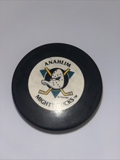 Trench MFG Anaheim Mighty Ducks NHL Official Licensed Black Ice Hockey Puck