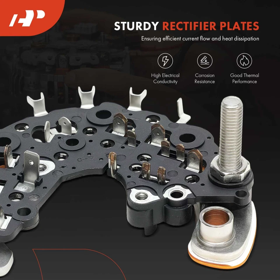 Diodo rectificador alternador A-Premium con trío para BMW 318i Mercedes-Benz C36 AMG Foto 4 de 4