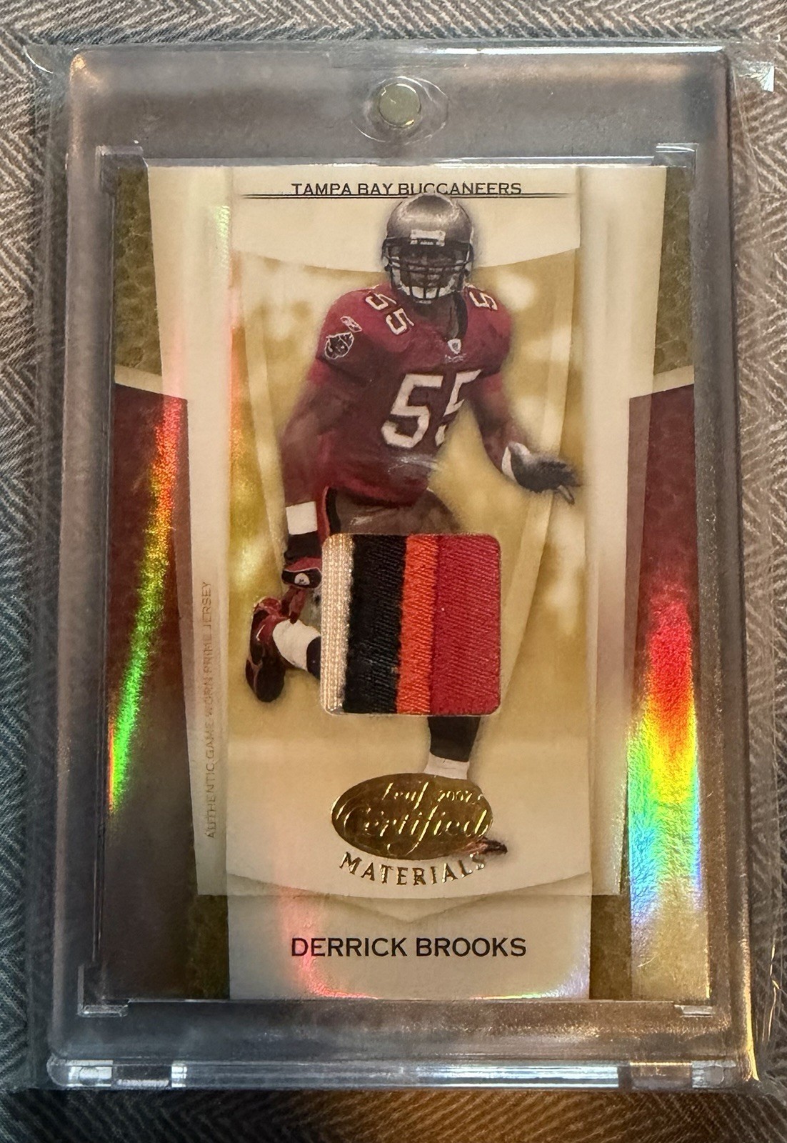 2007 Leaf Certified Materials Derrick Brooks Game Used Patch /25