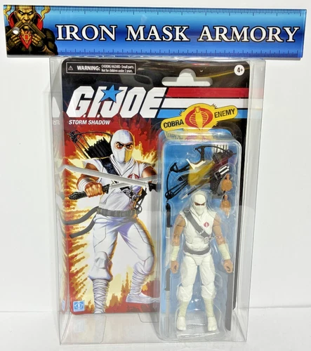Storm Shadow Retro Cardback GI Joe Classified  In Protective Case