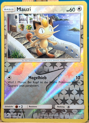 POKEMON - Nacht in Flammen - Mauzi - 101/147 - REVERSE HOLO - deutsch