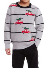 NEW Andy Evan Boys Holiday Car Sweater Set Size 2T