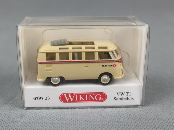 "Wiking 079723/0797 23 H0,1:87 - Vw T1 Samba, \"Dr. Oetker\", Dach Offen - Neuware!"-image