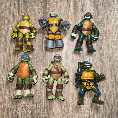 Viacom Lot Of 6 TMNT Teenage Mutant Ninja Turtles Action Figures 1991 & 2012