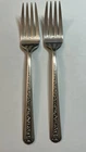2 Vintage Sterling Silver Salad Forks Towle Rambler Rose Pattern 72 Grams
