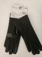 New Isotoner SmarTouch Gloves Women Touchscreen Tech Sz L/XL Black New