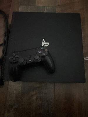 Sony PlayStation 4 Pro Game Console 1TB Jet Black with Controller with Cords