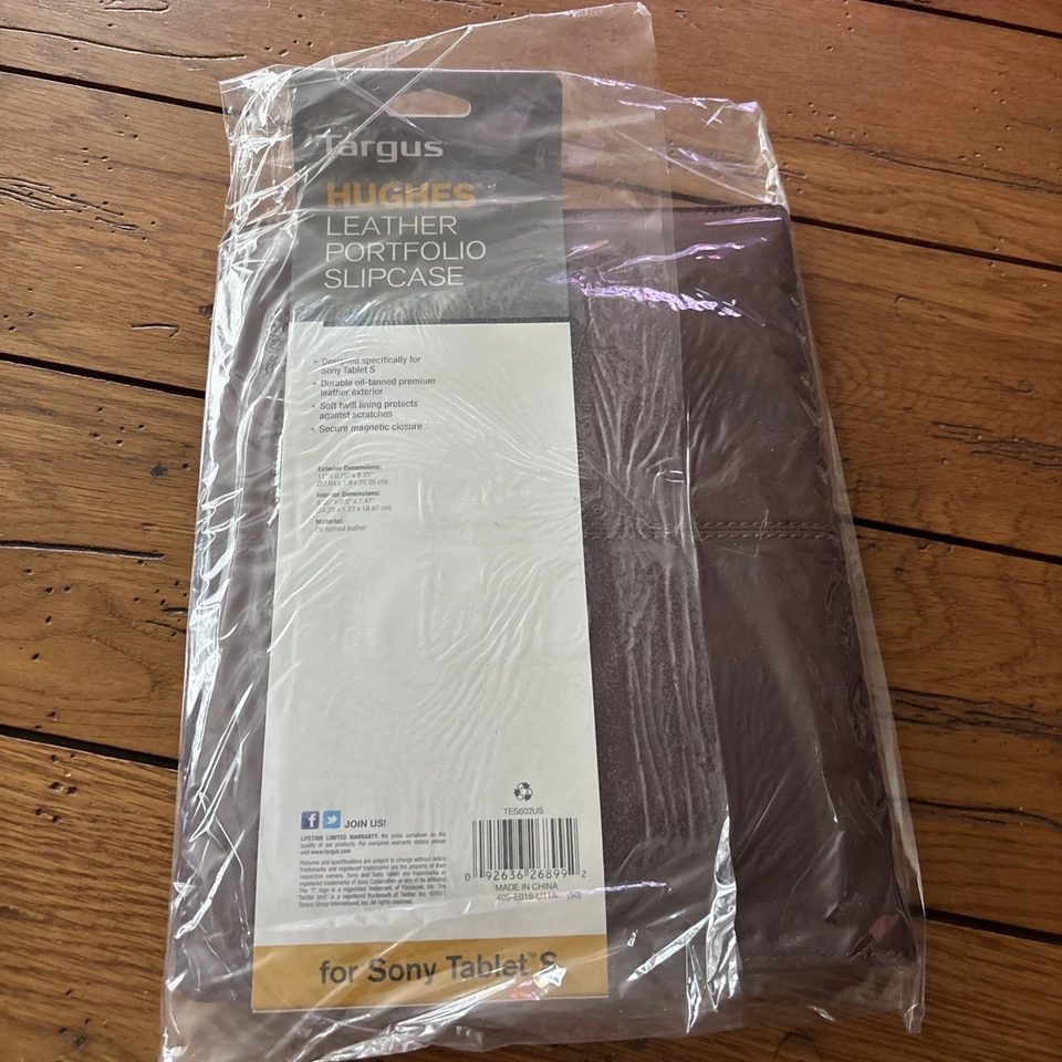 Targus Hughes Leather Portfolio Slipcase For SONY Tablet S New  - Image 4 of 4