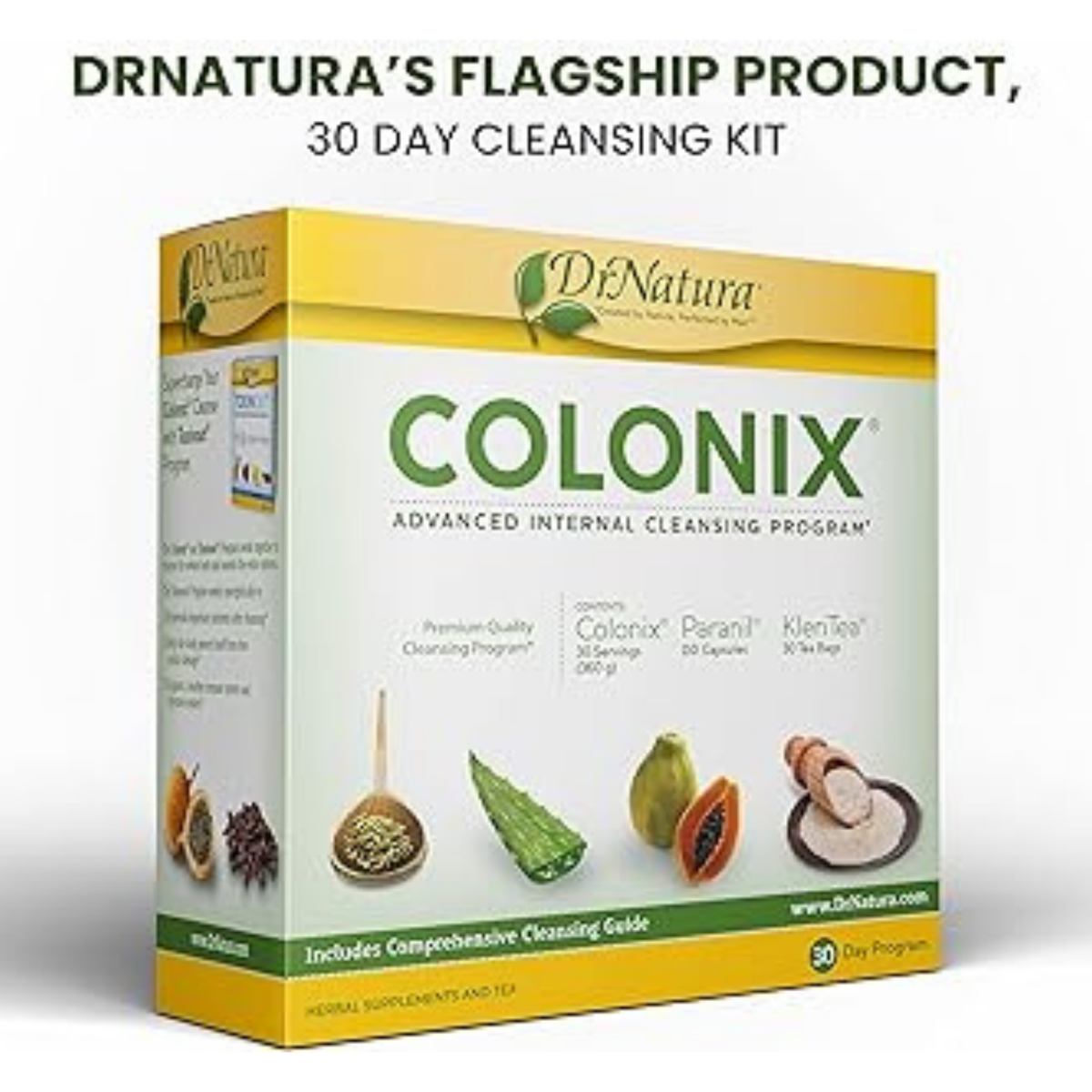 DrNatura Colonix Kit 3-Part Herbal Cleanse with Colonix Paranil