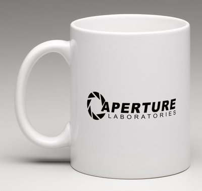 Tasse Aperture Science Portal 2 - Logo Half-Life Années 70 - Cadeau Geek