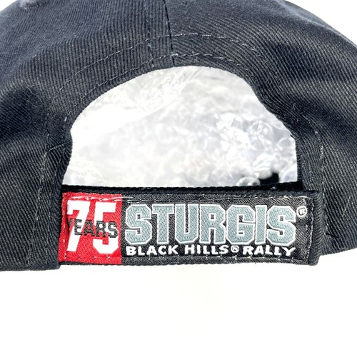 Sturgis Black Hills Rally 2015 75 años negro ajustable motociclista motocicleta gorra sombrero - Imagen 6 de 8