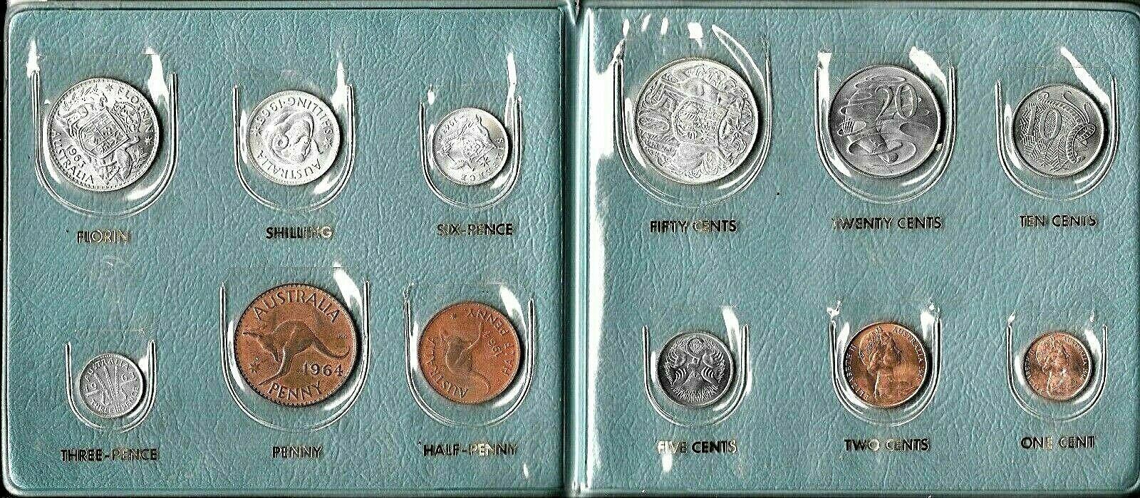 HENDO SOUVENIR COIN ALBUM LAST PREDECIMAL FIRST DECIMAL