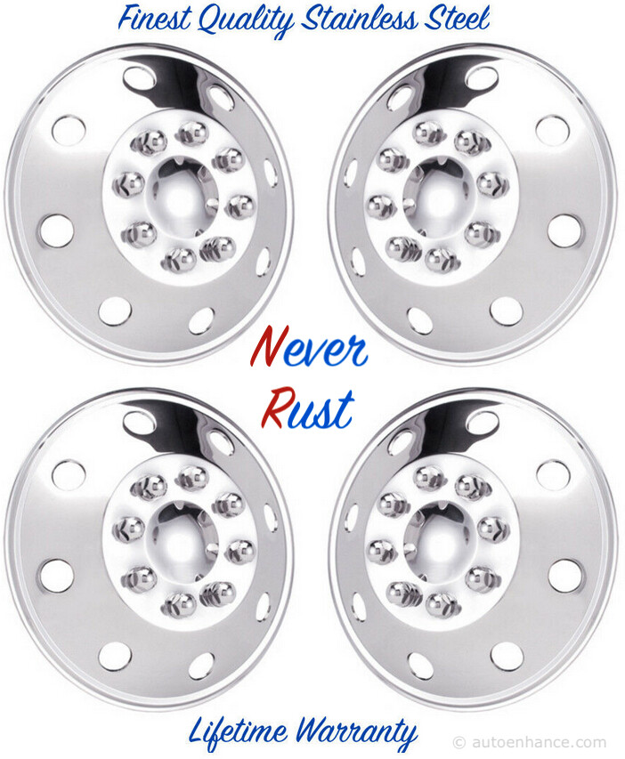 16" SUNSEEKER RV MOTORHOME CLASS C STAINLESS SNAP ON WHEEL RIM HUBCAP