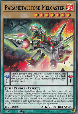 Yu-Gi-Oh! Blazing Vortex #020 Parametallfose Melcaster Common Deutsch