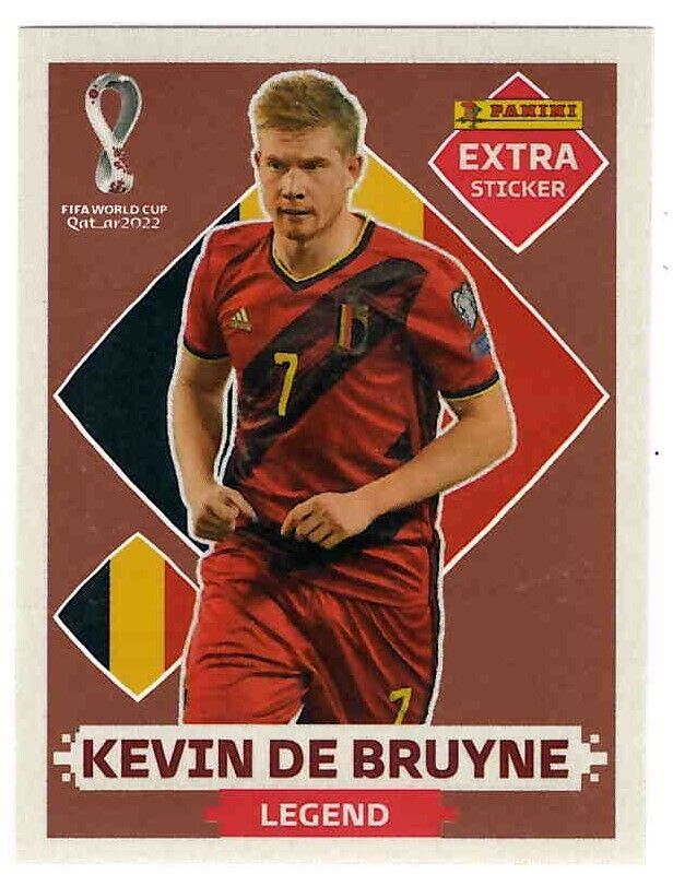 KEVIN DE BRUYNE OURO (Gold) - EXTRA LEGEND (Bélgica) - Figurinha