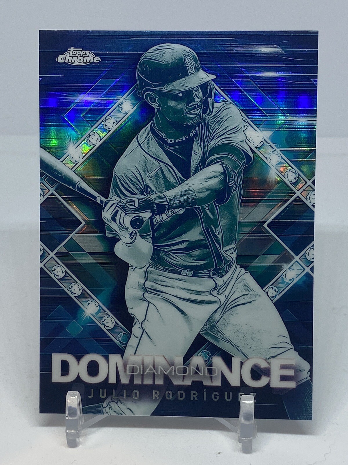 2023 Topps Chrome Update Diamond Dominance Julio Rodriguez insert