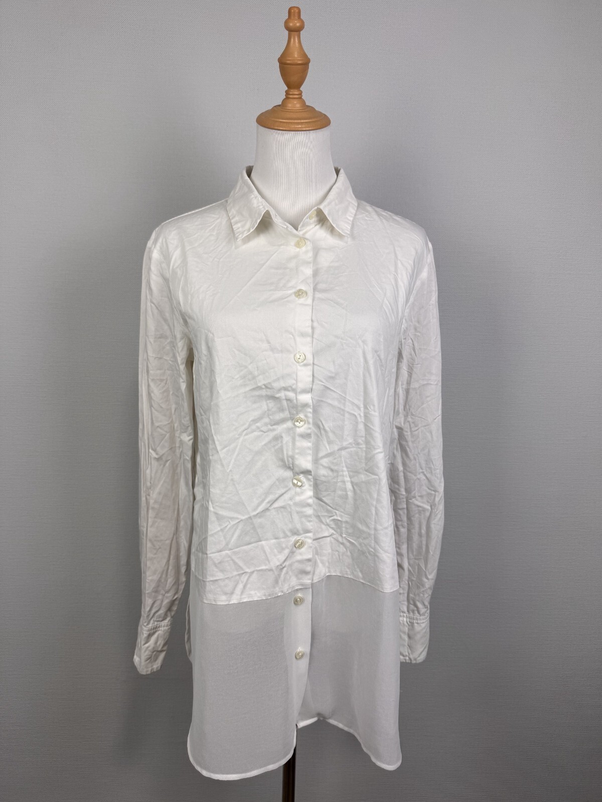 Sportmax Code White Lightweight Buttons Long Slee… - image 1