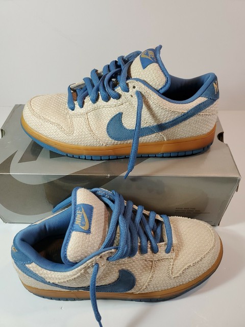 Size 9 - Nike SB Dunk Low Pro Blue Hemp for sale online | eBay