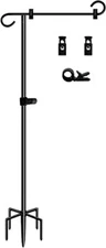 50-inch Outdoor Garden Flag Stand, Extra Tall Yard Flag Holder for Outside 12x18