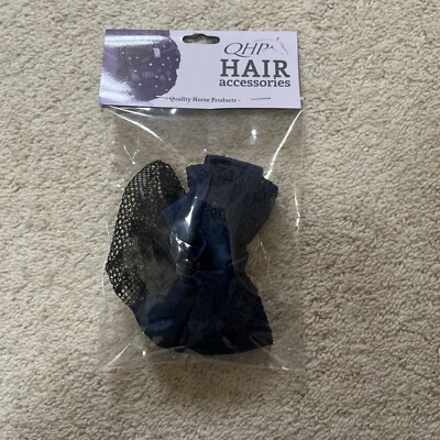 QHP Navy Lace Haarschleife