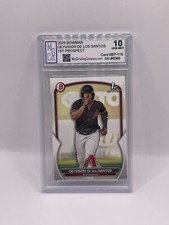 2023 Bowman Deyvison De Los Santos 1st Prospect Graded MGCo. Gem Mint 10