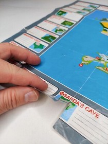 Final Fantasy 1990 Nintendo NES World Map / Enemy Chart NES-FF-USA(B)