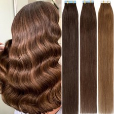 Extra Thick TAPE IN Skin Weft Remy Real Human Hair Extensions US BEST 20/40piece