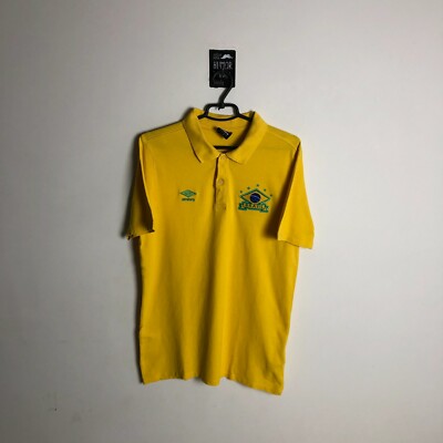 Brazil Brasil Team Training Jersey Football Polo Shirt Umbro