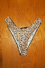 XL Victoria's Secret SOFT SATIN PANTIES BRAZILIAN CHEEKY RARE VINTAGE
