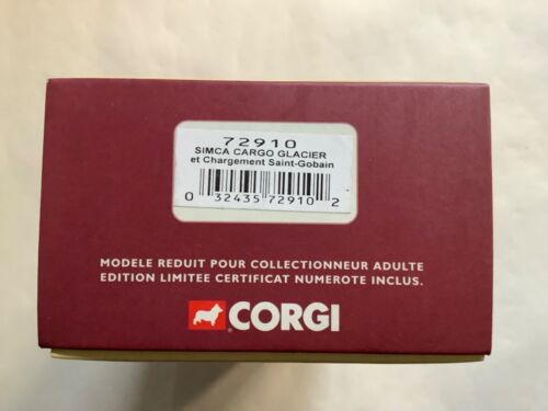 CORGI COLLECTION HERITAGE 1:50 SIMCA CARGO GLACIER CHANGEMENT SAINT GOBAIN 72910 - Picture 3 of 12