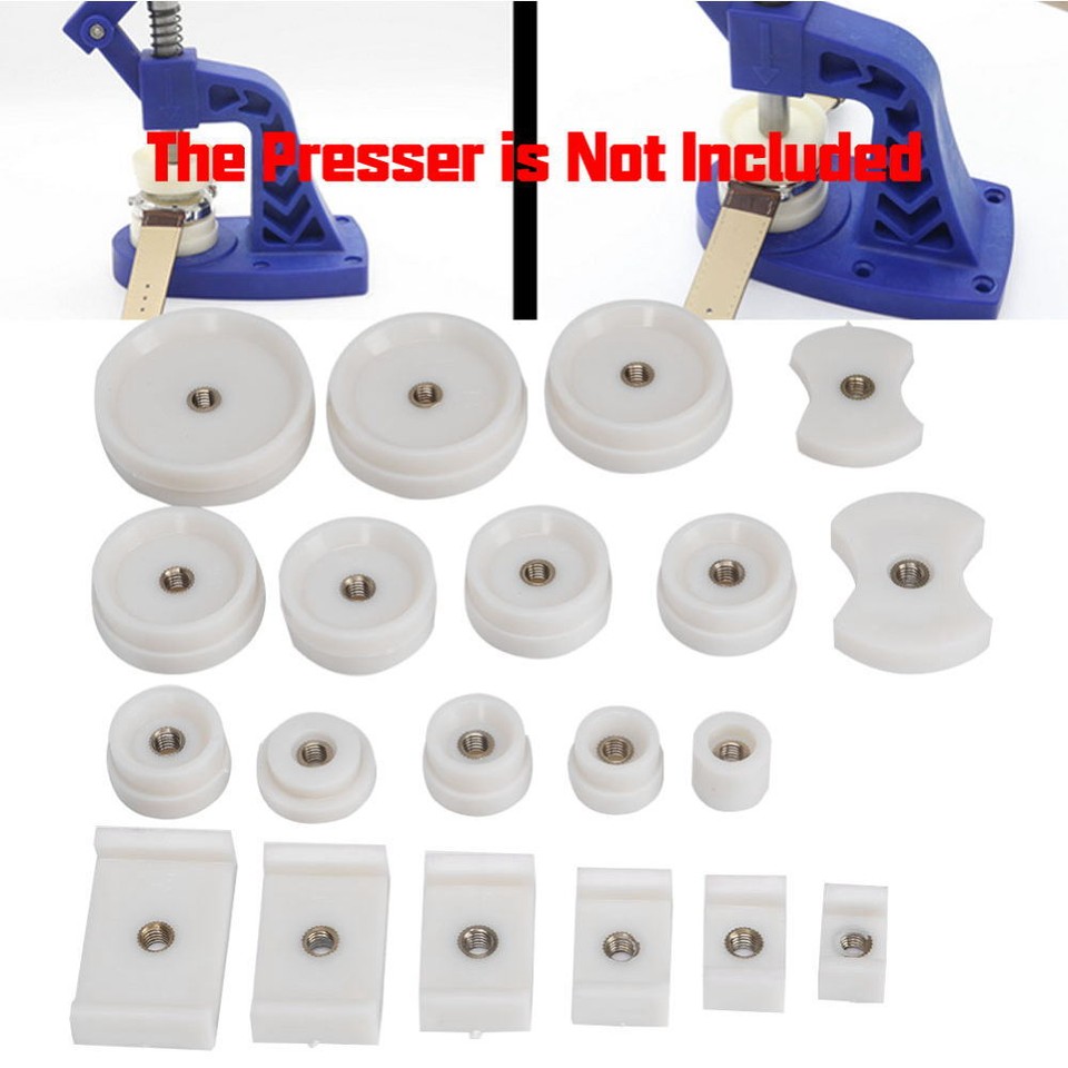 20PCS Watch Repair Tools Press Back Closer Crystal Glass Fitting Dies