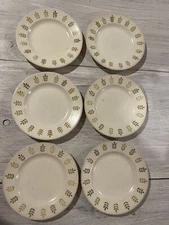 Vintage Metlox Poppytrail Pepper Tree Bread Plates Set Of 6