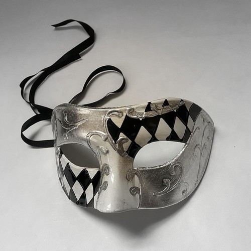 Mens Masquerade Mask Venetian Handmade Hand paint Eye Mask Dress up Birthday - Picture 10 of 35