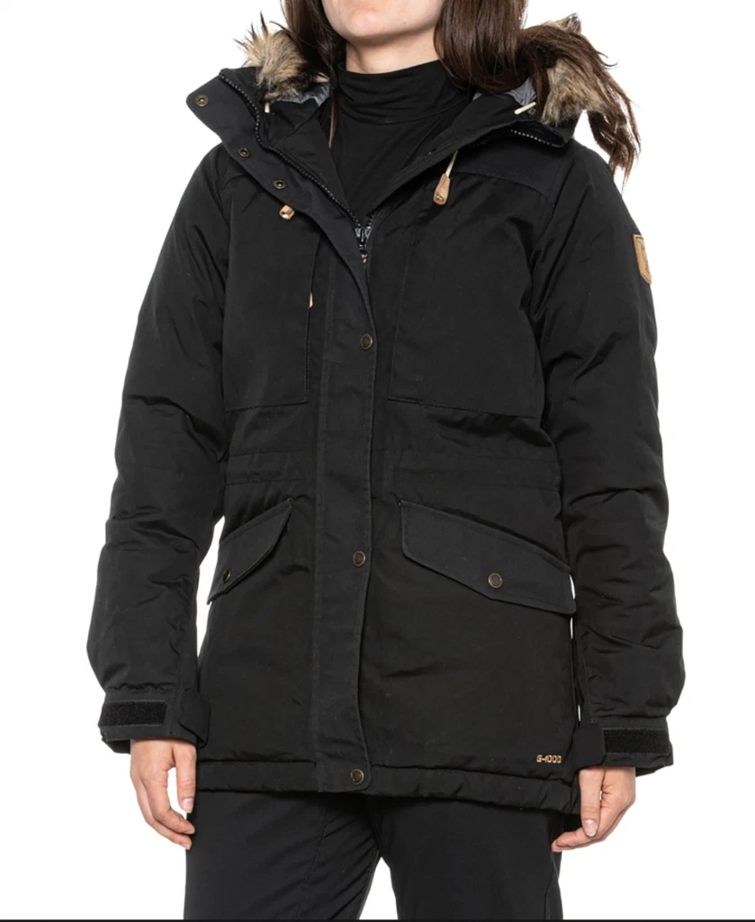 New Fjallraven Singi Down Jacket 600 Fill Winter Coat Black S M L XL Women