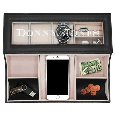 chinese dress ladies Amazon.com: My Personal Memories, Personalized Leather Valet Tray Box main image 1