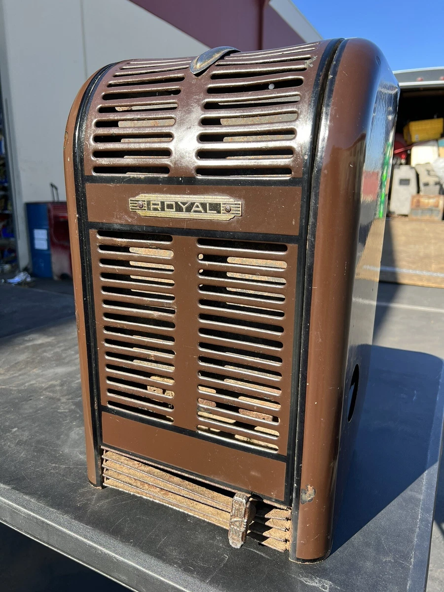 Vintage ￼￼Royal Armstrong 915 Gas Room Heater Art Deco Brown Porcelain 19”  X 12” | eBay