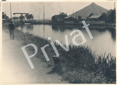 Foto WK II Pont Canal Ufer France Frankreich L1.46