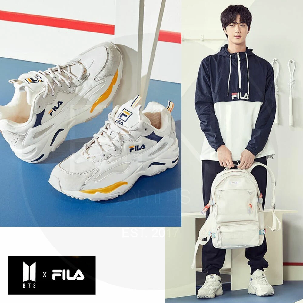 Tomhed Vugge Generelt sagt BTS FILA JIN Shoes Raytracer 1RM01153_444 + Tracking Number | eBay