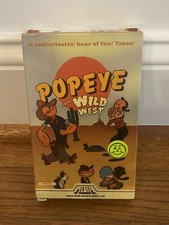 Popeye in the Wild West 1984 Media Betamax NOT VHS Rare Tape White Stripe 1st