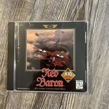 Red Baron WWI Aviation Military Battle Video Game PC CD-ROM Flight Simulator